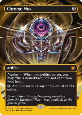 [102]【EN】【ファーストプレイスFOIL】■ボーダーレス■金属モックス/Chrome Mox【SPG】[M][茶]