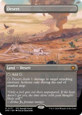 [037]【EN】【FOIL】■ボーダーレス■砂漠/Desert【SPG】[M][土地]