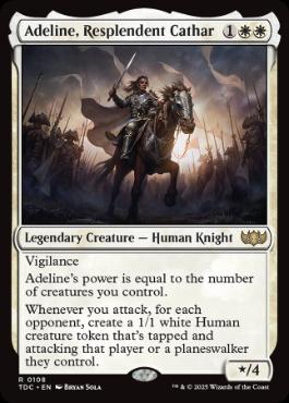 [108]【EN】輝かしい聖戦士、エーデリン/Adeline, Resplendent Cathar【TDC】[R][白]