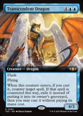 [062]【EN】■拡張アート■卓絶の龍/Transcendent Dragon【TDC】[R][青]