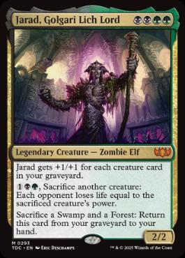 [293]【EN】ゴルガリの死者の王、ジャラド/Jarad, Golgari Lich Lord【TDC】[M][多色]