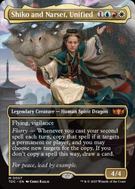 [007]【EN】【FOIL】■ボーダーレス■一心同体、シィコとナーセット/Shiko and Narset, Unified【TDC】[M][多色]