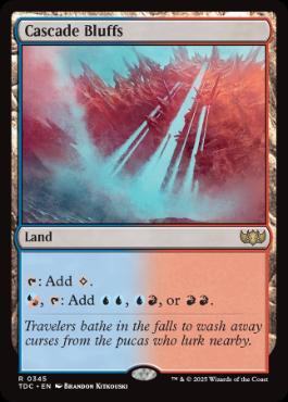 [345]【EN】滝の断崖/Cascade Bluffs【TDC】[R][土地]