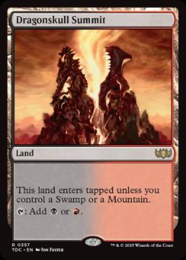 [357]【EN】竜髑髏の山頂/Dragonskull Summit【TDC】[R][土地]