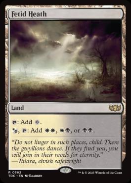 [362]【EN】悪臭の荒野/Fetid Heath【TDC】[R][土地]