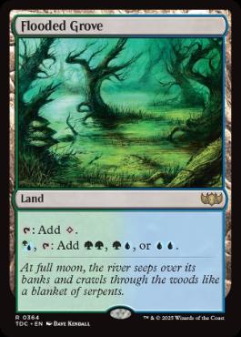 [364]【EN】溢れかえる果樹園/Flooded Grove【TDC】[R][土地]