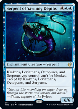 [291]【EN】最深淵の海蛇/Serpent of Yawning Depths【THB】[R][青]