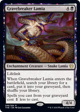 [098]【EN】墓破りのラミア/Gravebreaker Lamia【THB】[R][黒]