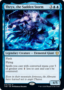 [076]【EN】【FOIL】急嵐のトリクス/Thryx, the Sudden Storm【THB】[R][青]