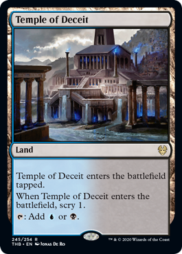 [245]【EN】【FOIL】欺瞞の神殿/Temple of Deceit【THB】[R][土地]