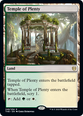 [248]【EN】【FOIL】豊潤の神殿/Temple of Plenty【THB】[R][土地]