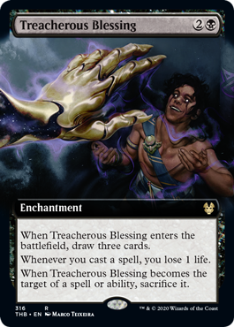 [316]【EN】■拡張アート■裏切る恵み/Treacherous Blessing【THB】[R][黒]