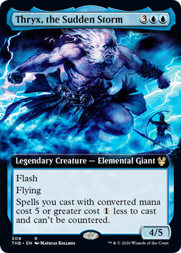 [309]【EN】【FOIL】■拡張アート■急嵐のトリクス/Thryx, the Sudden Storm【THB】[R][青]