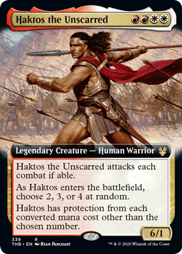 [339]【EN】【FOIL】■拡張アート■無傷のハクトス/Haktos the Unscarred【THB】[R][多色]