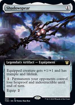 [345]【EN】【FOIL】■拡張アート■影槍/Shadowspear【THB】[R][茶]