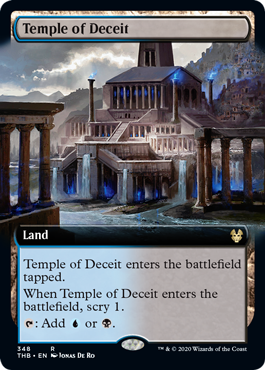 [348]【EN】【FOIL】■拡張アート■欺瞞の神殿/Temple of Deceit【THB】[R][土地]