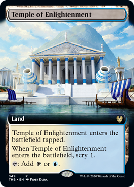 [349]【EN】【FOIL】■拡張アート■啓蒙の神殿/Temple of Enlightenment【THB】[R][土地]