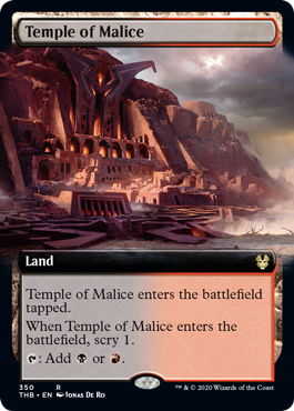 [350]【EN】【FOIL】■拡張アート■悪意の神殿/Temple of Malice【THB】[R][土地]