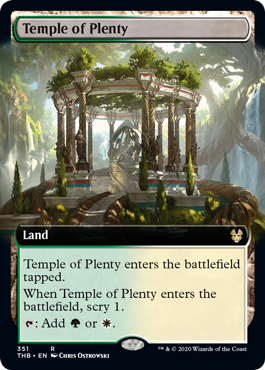[351]【EN】【FOIL】■拡張アート■豊潤の神殿/Temple of Plenty【THB】[R][土地]