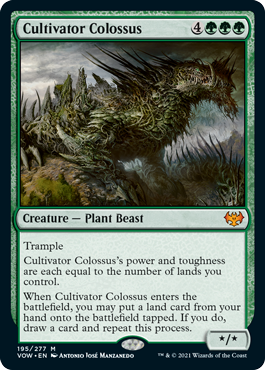 [195]【EN】耕作する巨躯/Cultivator Colossus【VOW】[M][緑]