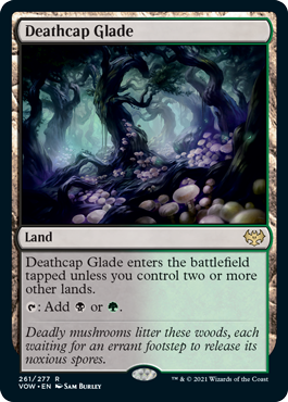 [261]【EN】死天狗茸の林間地/Deathcap Glade【VOW】[R][土地]