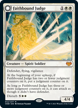 [012]【EN】【FOIL】信仰縛りの審判官/Faithbound Judge【VOW】[M][白]