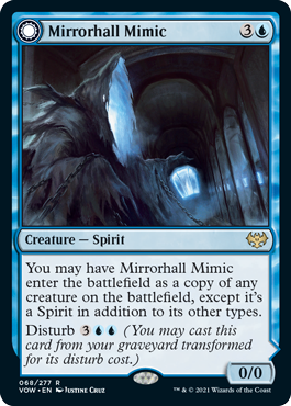 [068]【EN】【FOIL】鏡の間のミミック/Mirrorhall Mimic【VOW】[R][青]