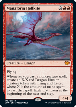 [170]【EN】【FOIL】マナ形成のヘルカイト/Manaform Hellkite【VOW】[M][赤]