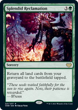 [221]【EN】【FOIL】見事な再生/Splendid Reclamation【VOW】[R][緑]