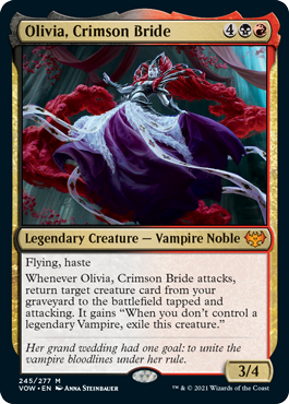 [245]【EN】【FOIL】真紅の花嫁、オリヴィア/Olivia, Crimson Bride【VOW】[M][多色]