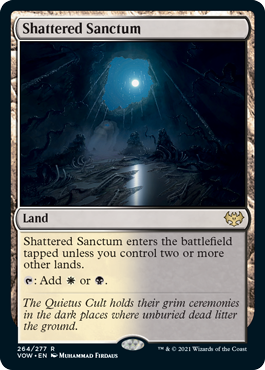 [264]【EN】【FOIL】砕かれた聖域/Shattered Sanctum【VOW】[R][土地]