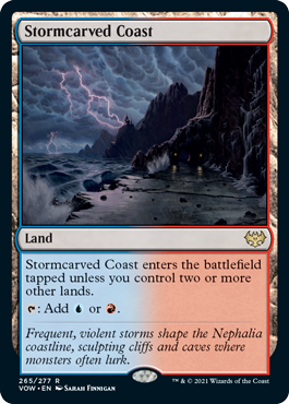 [265]【EN】【FOIL】嵐削りの海岸/Stormcarved Coast【VOW】[R][土地]