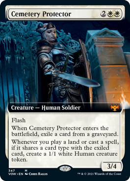 [347]【EN】■拡張アート■墓所の守護者/Cemetery Protector【VOW】[M][白]