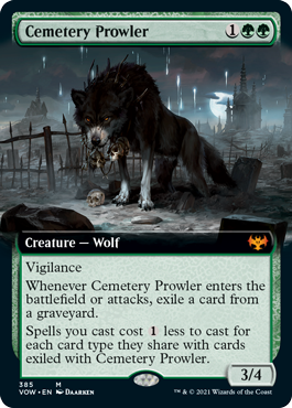 [385]【EN】■拡張アート■墓所のうろつくもの/Cemetery Prowler【VOW】[M][緑]