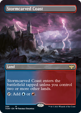 [284]【EN】■ボーダーレス■嵐削りの海岸/Stormcarved Coast【VOW】[R][土地]