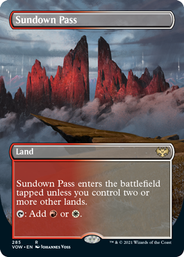 [285]【EN】■ボーダーレス■日没の道/Sundown Pass【VOW】[R][土地]