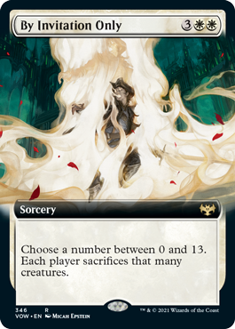 [346]【EN】【FOIL】■拡張アート■招待制/By Invitation Only【VOW】[R][白]