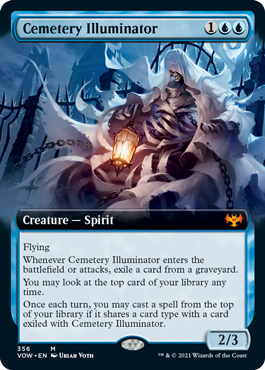 [356]【EN】【FOIL】■拡張アート■墓所の照光者/Cemetery Illuminator【VOW】[M][青]