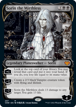 [337]【EN】【FOIL】■ドラキュラ■不笑のソリン/Sorin the Mirthless【VOW】[M][黒]