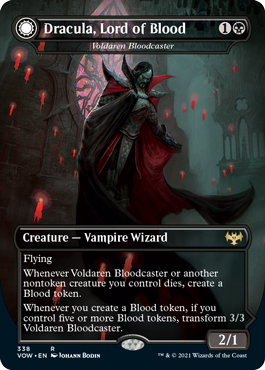 [338]【EN】【FOIL】■ドラキュラ■ヴォルダーレンの投血士/Voldaren Bloodcaster【VOW】[R][黒]