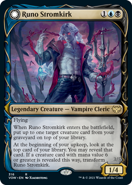 [316]【EN】【FOIL】■ショーケース■流城のルノ/Runo Stromkirk【VOW】[R][多色]
