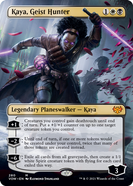 [280]【EN】【FOIL】■ボーダーレス■霊狩り、ケイヤ/Kaya, Geist Hunter【VOW】[M][多色]