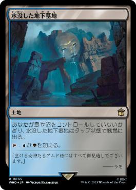 [865]【JP】【サージFOIL】水没した地下墓地/Drowned Catacomb【WHO】[R][土地]