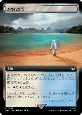 [488]【JP】【FOIL】■拡張アート■さびれた浜/Deserted Beach【WHO】[R][土地]