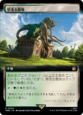[506]【JP】【FOIL】■拡張アート■草茂る農地/Overgrown Farmland【WHO】[R][土地]