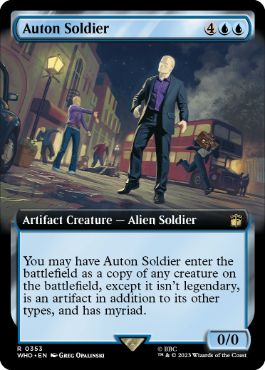 [353]【EN】■拡張アート■オートンの兵士/Auton Soldier【WHO】[R][青]