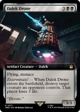 [371]【EN】■拡張アート■ダーレクのドローン/Dalek Drone【WHO】[R][黒]