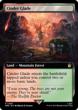 [485]【EN】■拡張アート■燃えがらの林間地/Cinder Glade【WHO】[R][土地]
