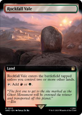 [510]【EN】■拡張アート■落石の谷間/Rockfall Vale【WHO】[R][土地]