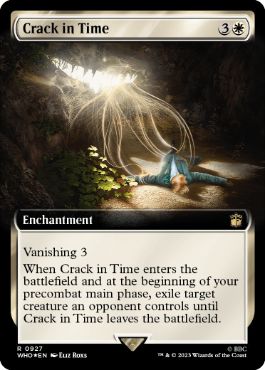 [927]【EN】【サージFOIL】■拡張アート■時の裂け目/Crack in Time【WHO】[R][白]
